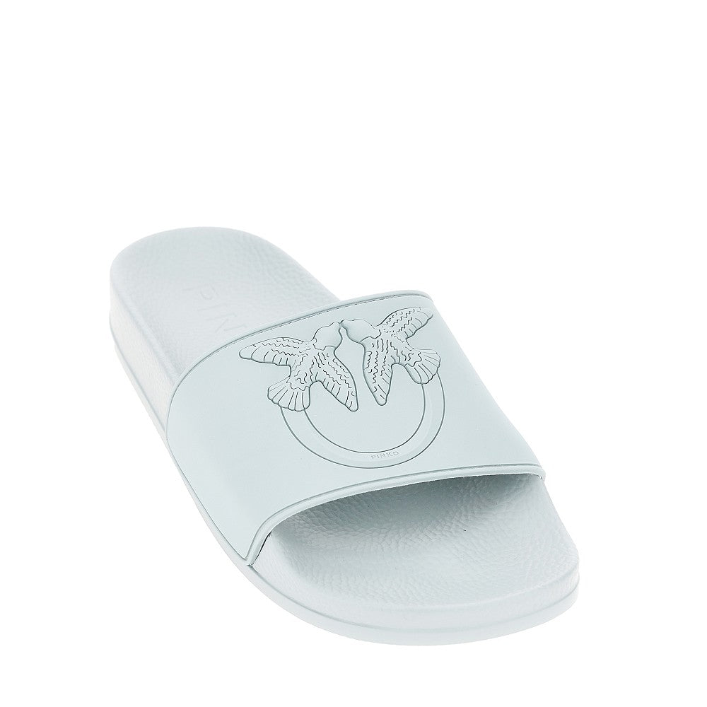 PINKO 36 love birds logo rubber slides
