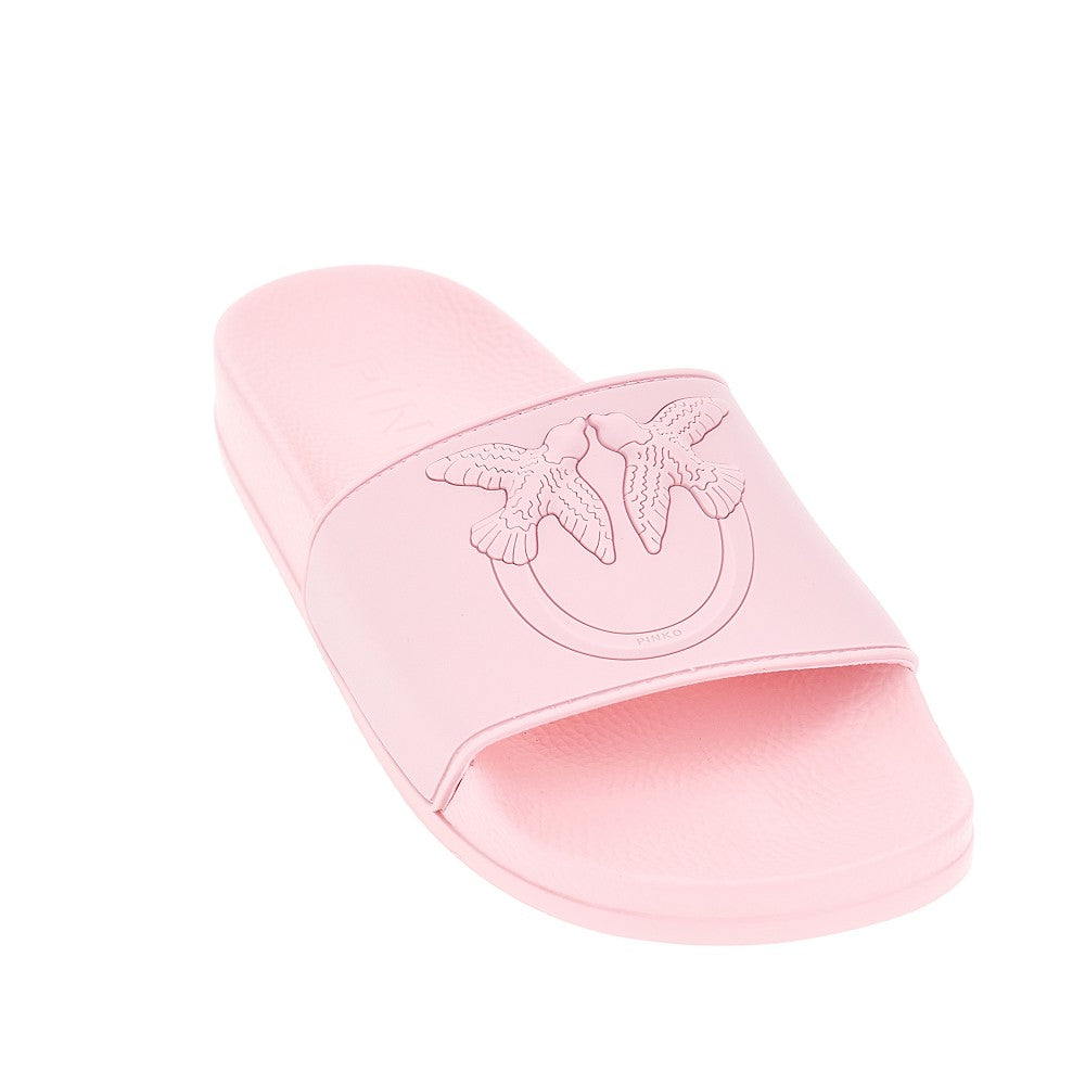 PINKO 36 love birds logo rubber slides