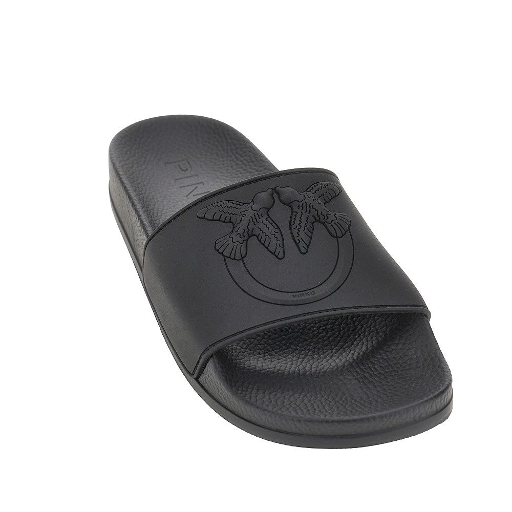 PINKO 36 love birds logo rubber slides