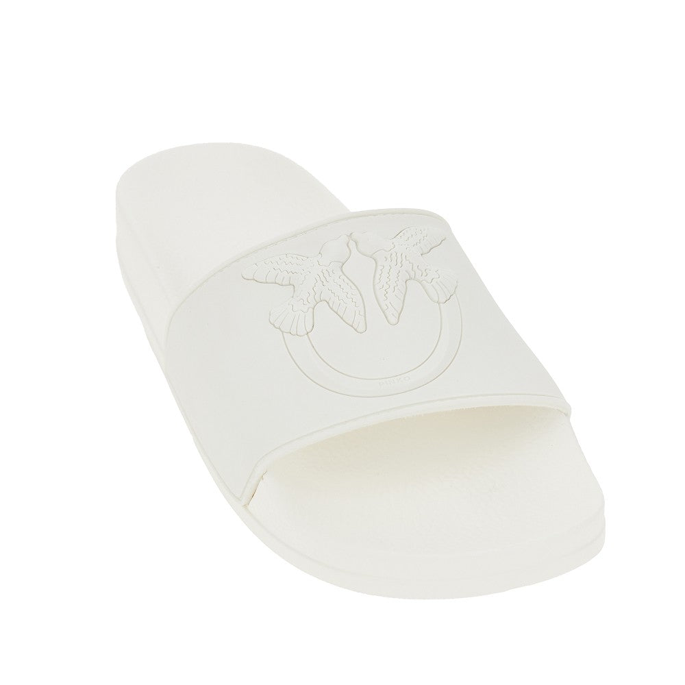 PINKO 38 love birds logo rubber slides
