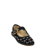 VALENTINO GARAVANI 36 endouce velvet mary-jane ballet flats