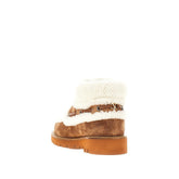 VALENTINO GARAVANI 41 shearling and suede boots