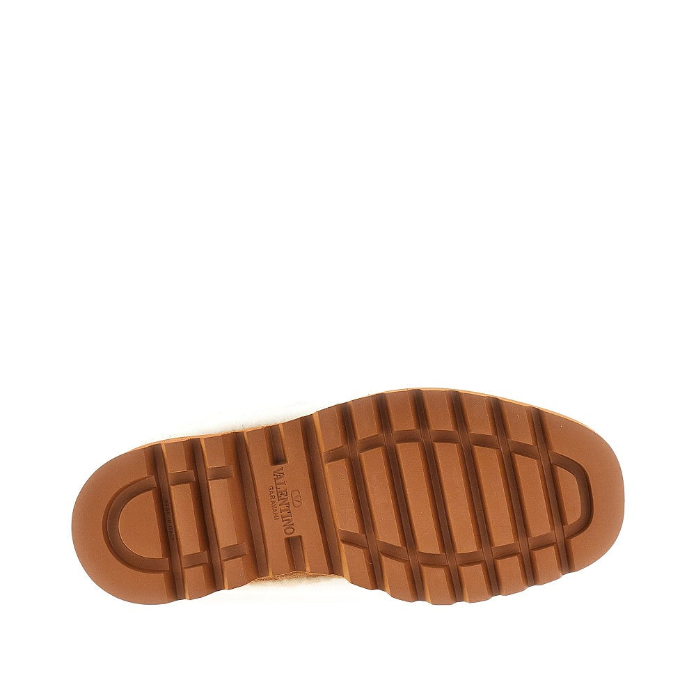 VALENTINO GARAVANI 41 shearling and suede boots