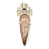 VALENTINO GARAVANI 36 studded bowow mary-jane ballet flats