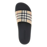 BURBERRY 41 check rubber slides
