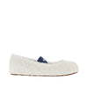 shearling ballet flats