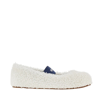 shearling ballet flats