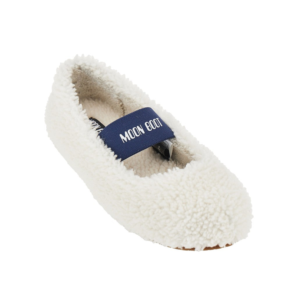 shearling ballet flats