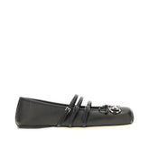 GUCCI 35+ nappa leather ballet flats with horsebit