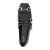nappa leather ballet flats with horsebit