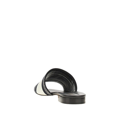 GUCCI 36 logo embroidery fabric slides