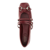 GUCCI 36 nappa leather ballet flats with horsebit