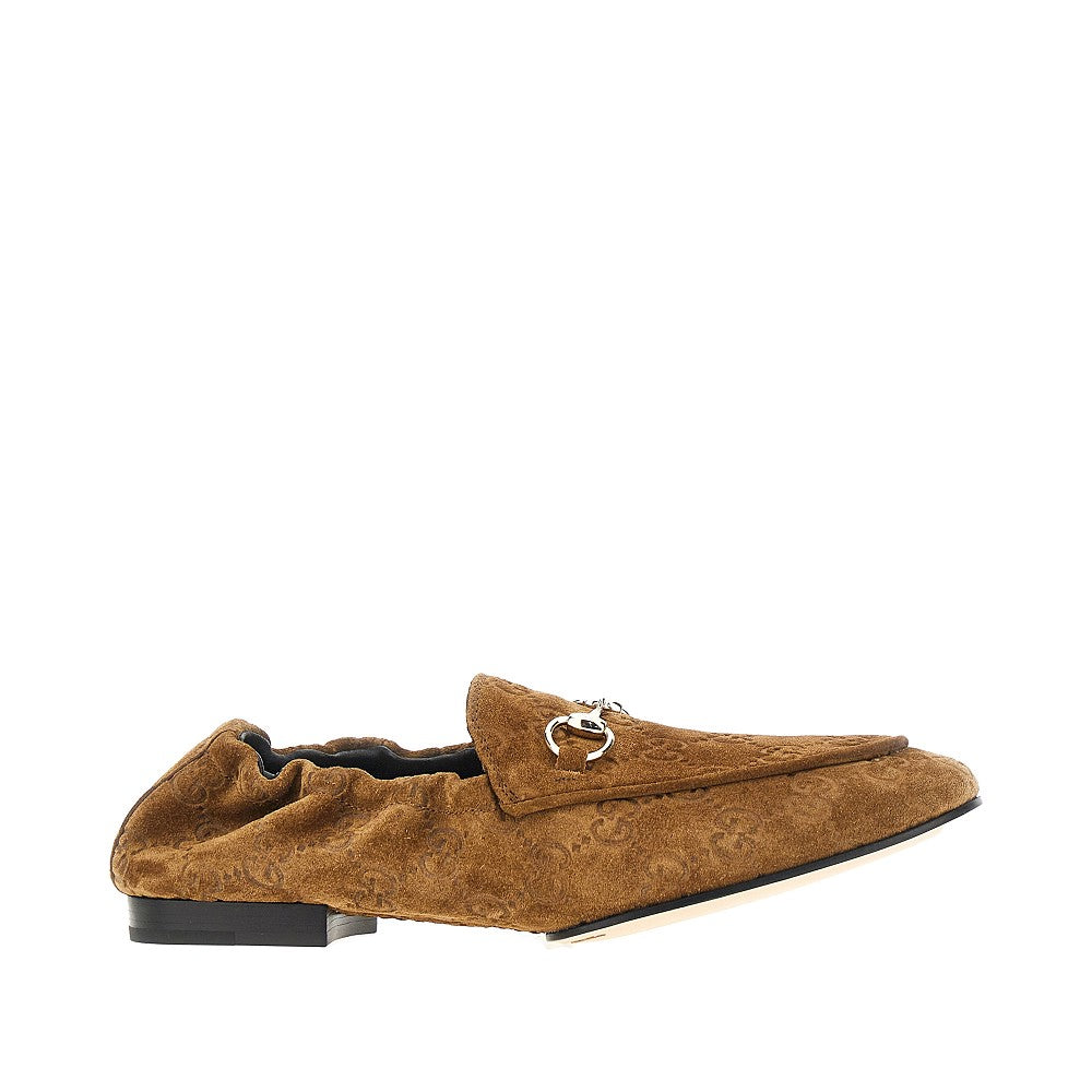 GUCCI 36 suede leather jordaan loafers