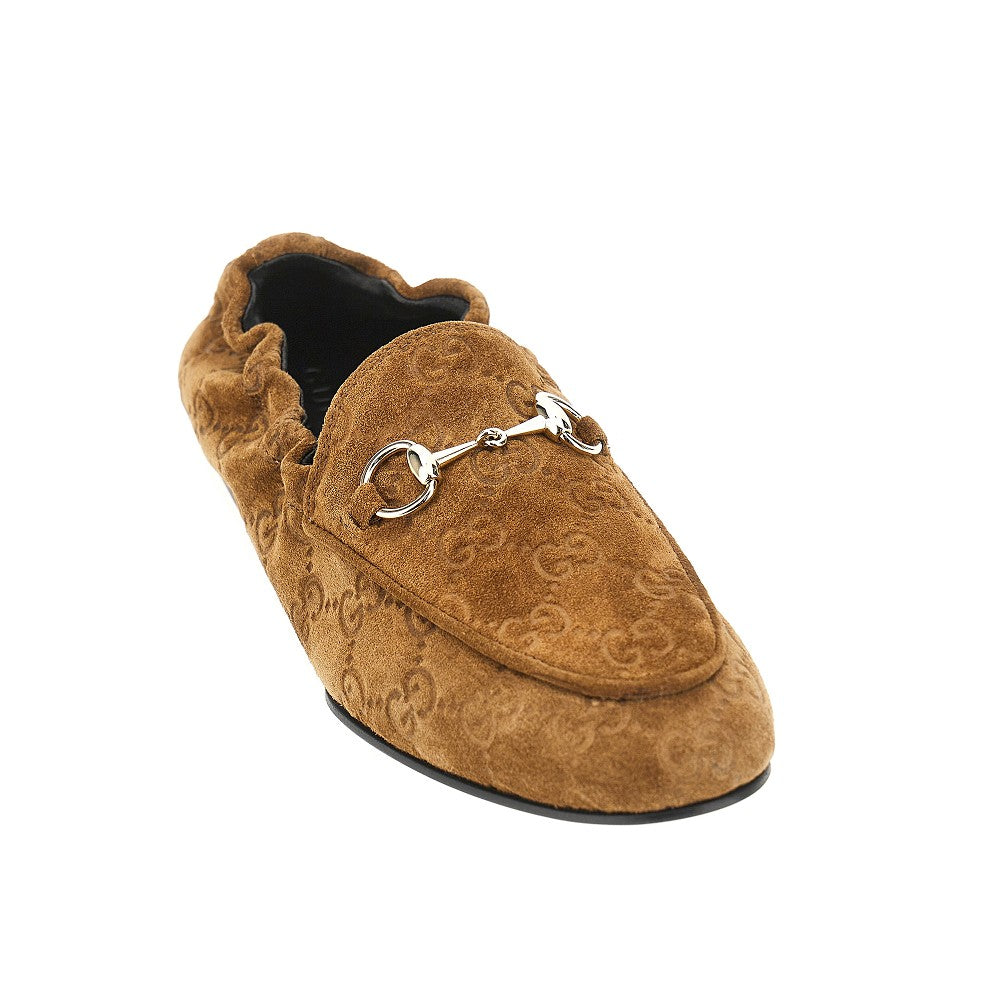 GUCCI 36 suede leather jordaan loafers