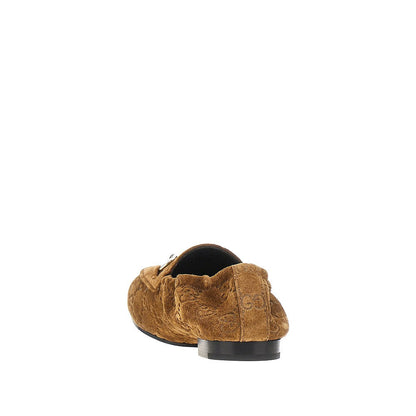 GUCCI 36 suede leather jordaan loafers
