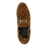 GUCCI 36 suede leather jordaan loafers