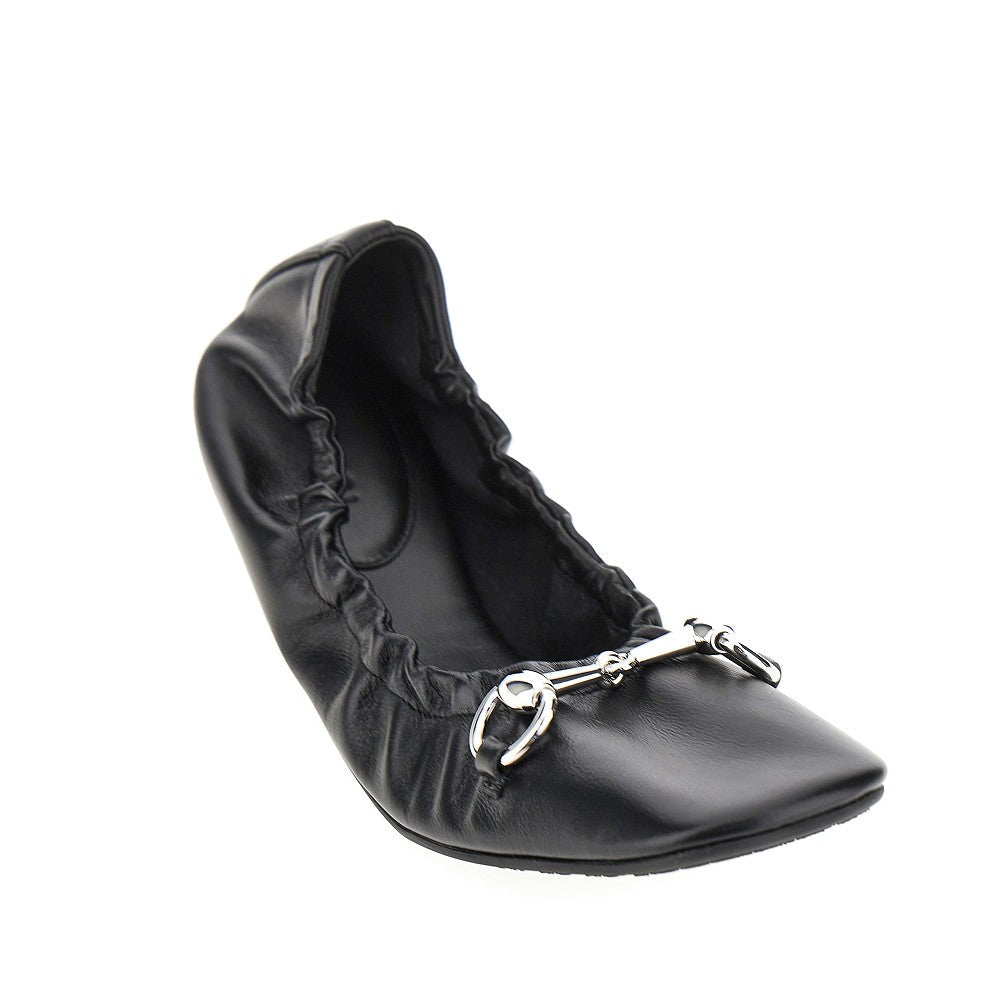 prima leather ballerinas with horsebit