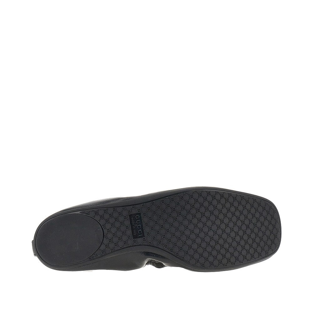 prima leather ballerinas with horsebit