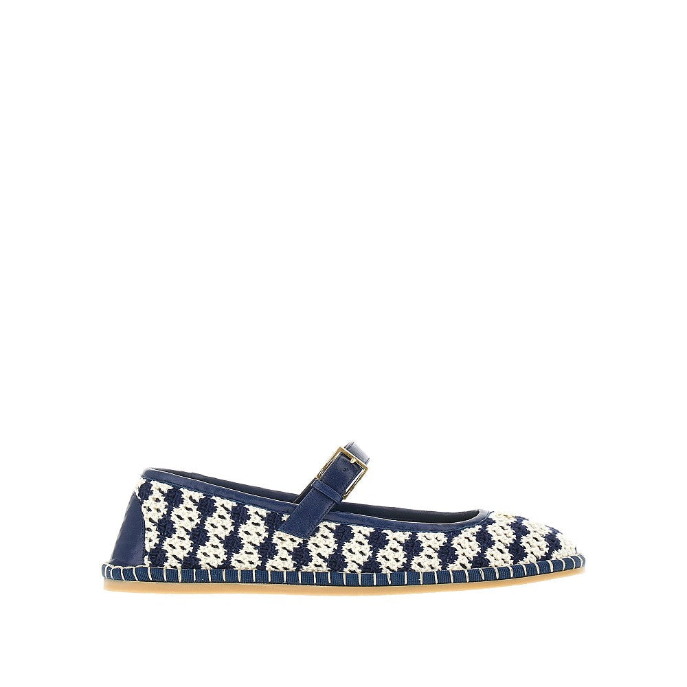 VALENTINO GARAVANI 36 la cruisette crochet ballet flats