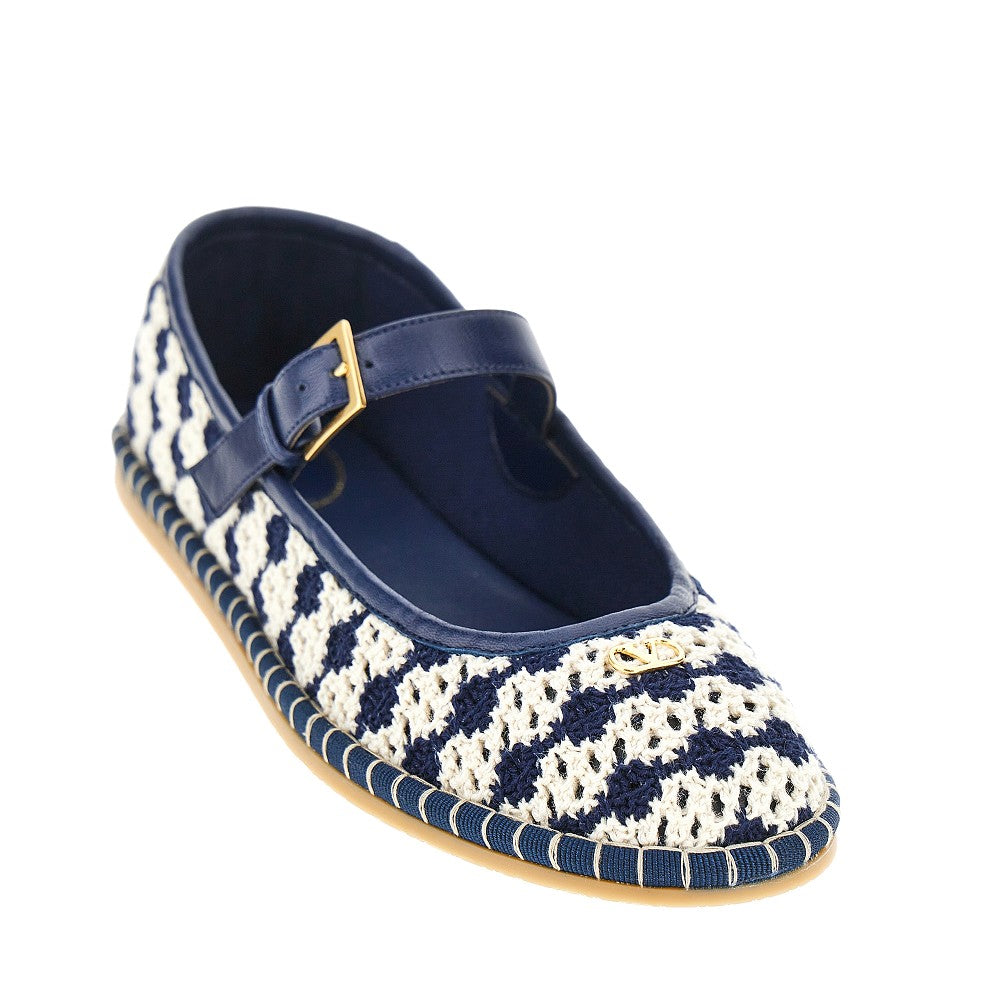 VALENTINO GARAVANI 36 la cruisette crochet ballet flats