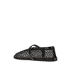 fishnet ballerina flats