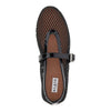 fishnet ballerina flats
