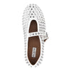 strass-embellished leather ballerinas