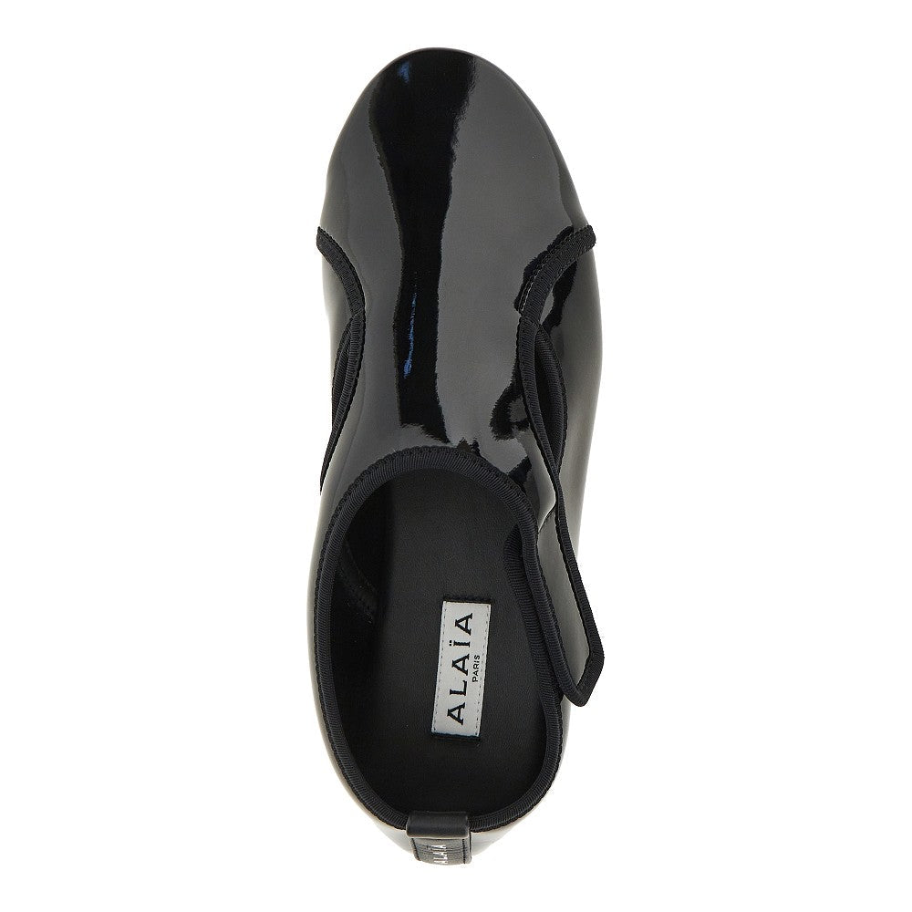 patent leather flex slippers