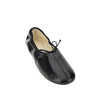 patent leather ballerina flats