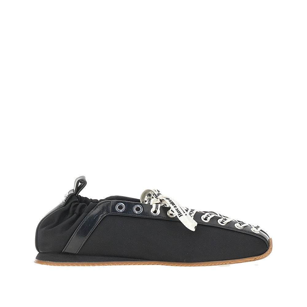 sporty nylon ballerina flats