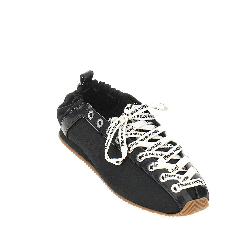 sporty nylon ballerina flats