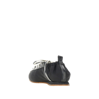 GANNI 36 sporty nylon ballerina flats