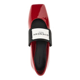 GIVENCHY 37 sliced square patent leather ballerina flats