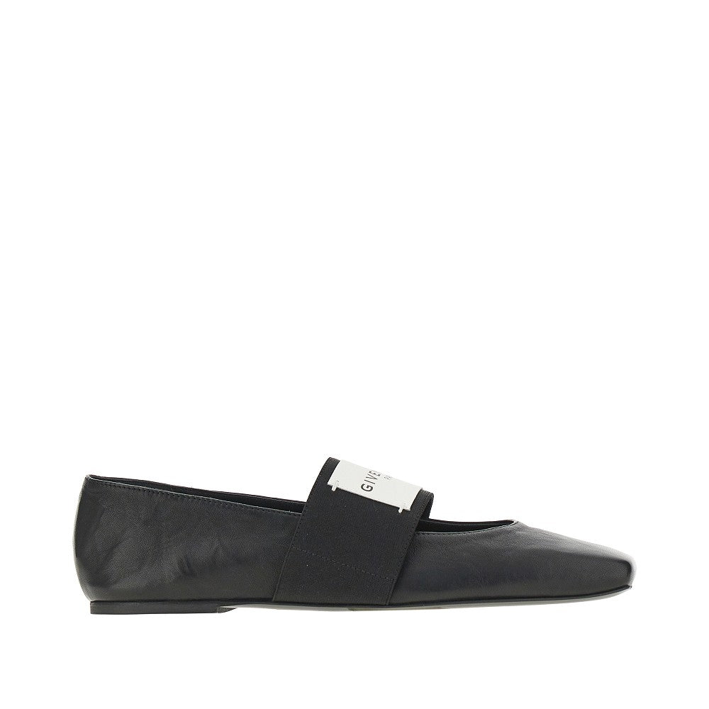 GIVENCHY 36 sliced square nappa leather ballerinas