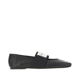 GIVENCHY 36 sliced square nappa leather ballerinas