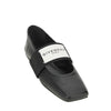 sliced square nappa leather ballerinas