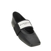 GIVENCHY 36 sliced square nappa leather ballerinas