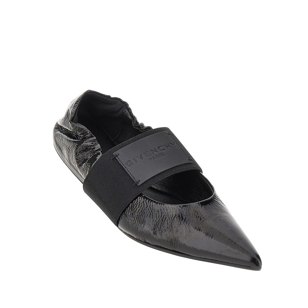 GIVENCHY 36 naplack leather crush ballet flats