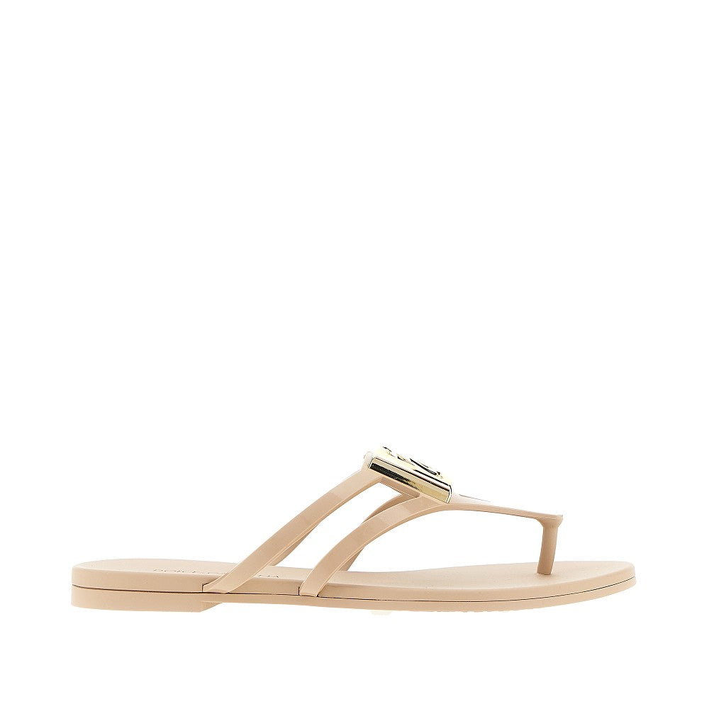 DOLCE&amp;GABBANA 38 rubber thong slides