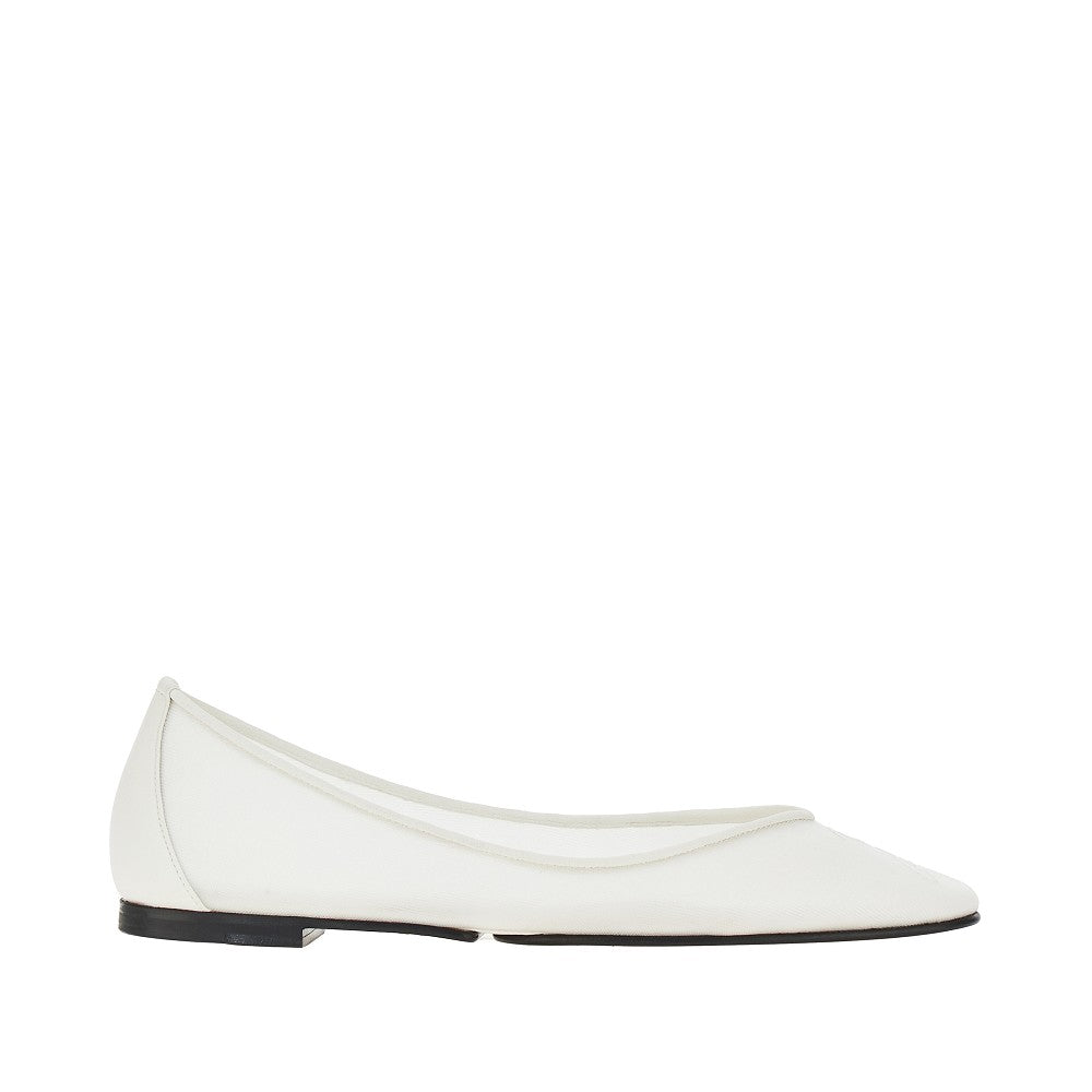 JACQUEMUS 36 ovalo mesh ballerinas