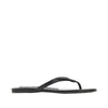 norah leather thong slides