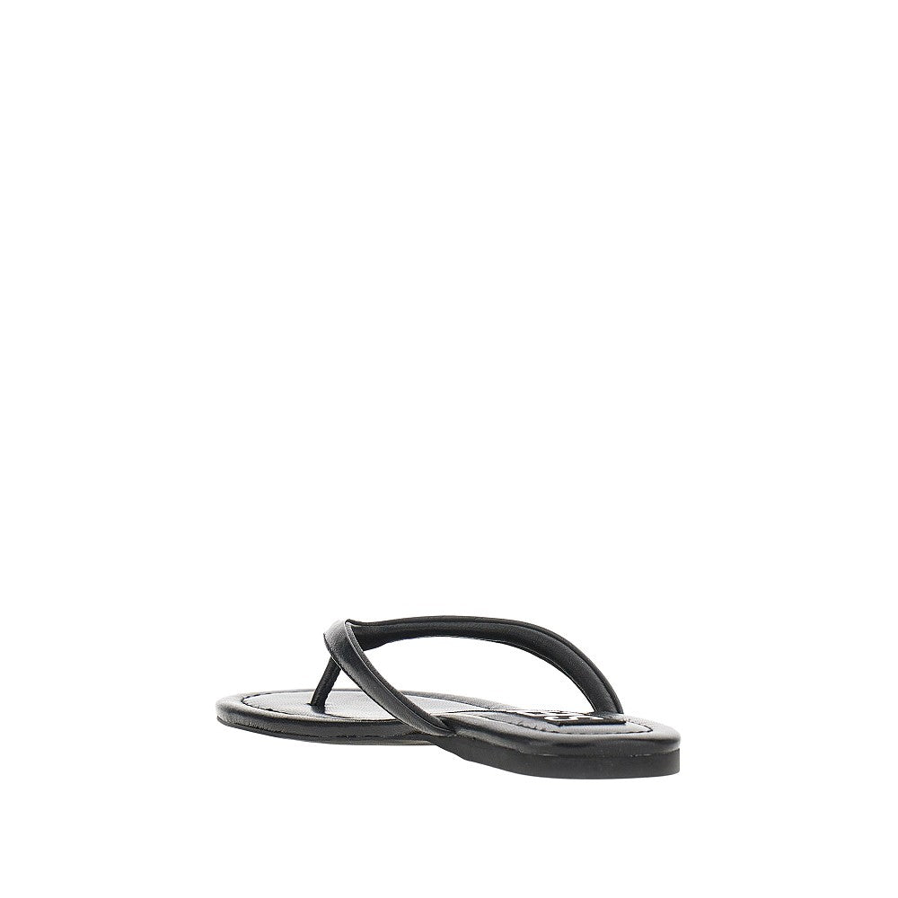 norah leather thong slides