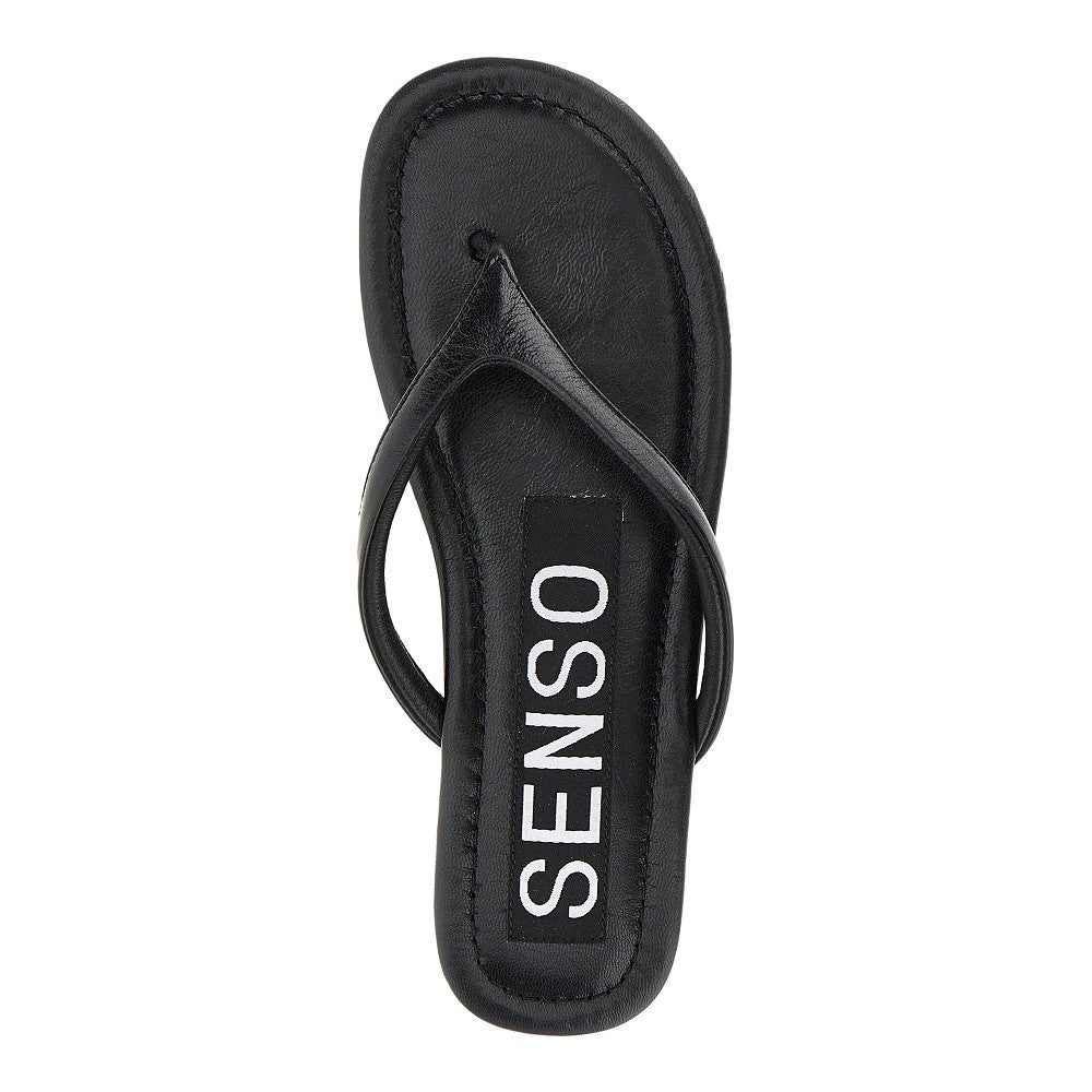 norah leather thong slides