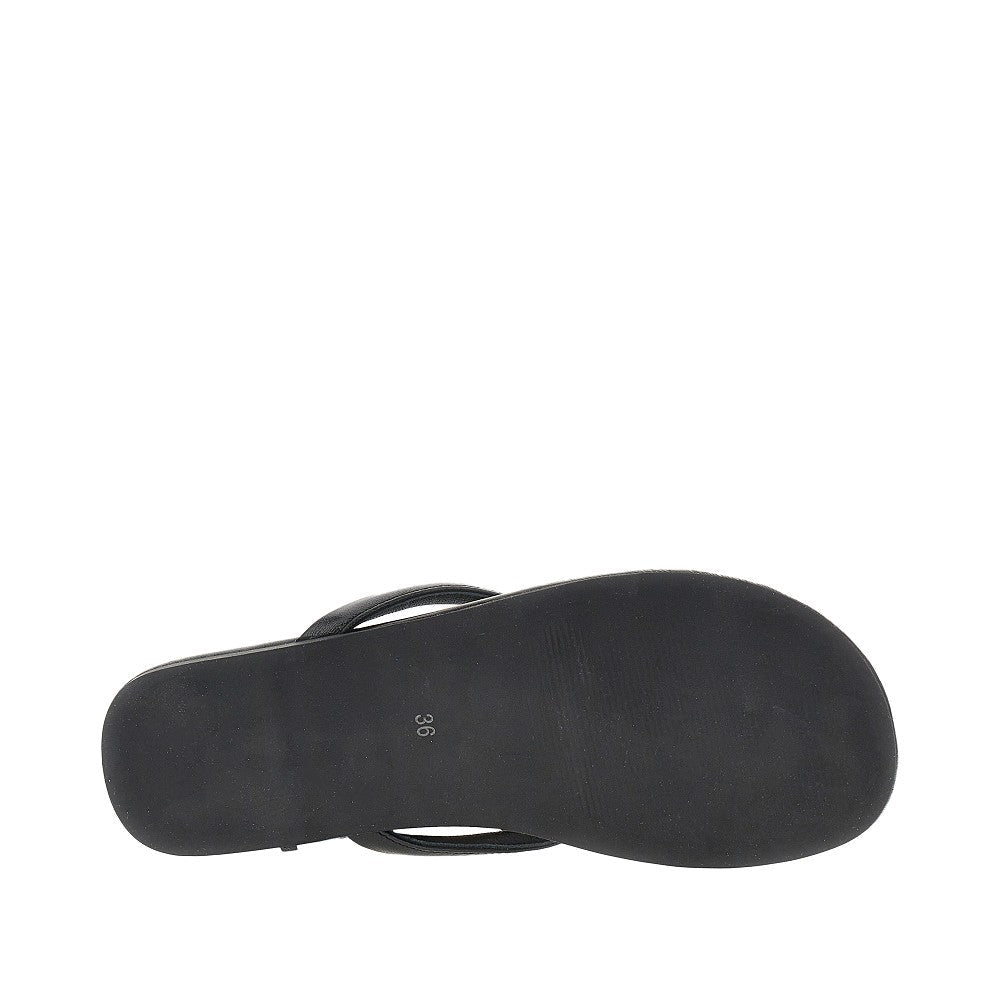 norah leather thong slides