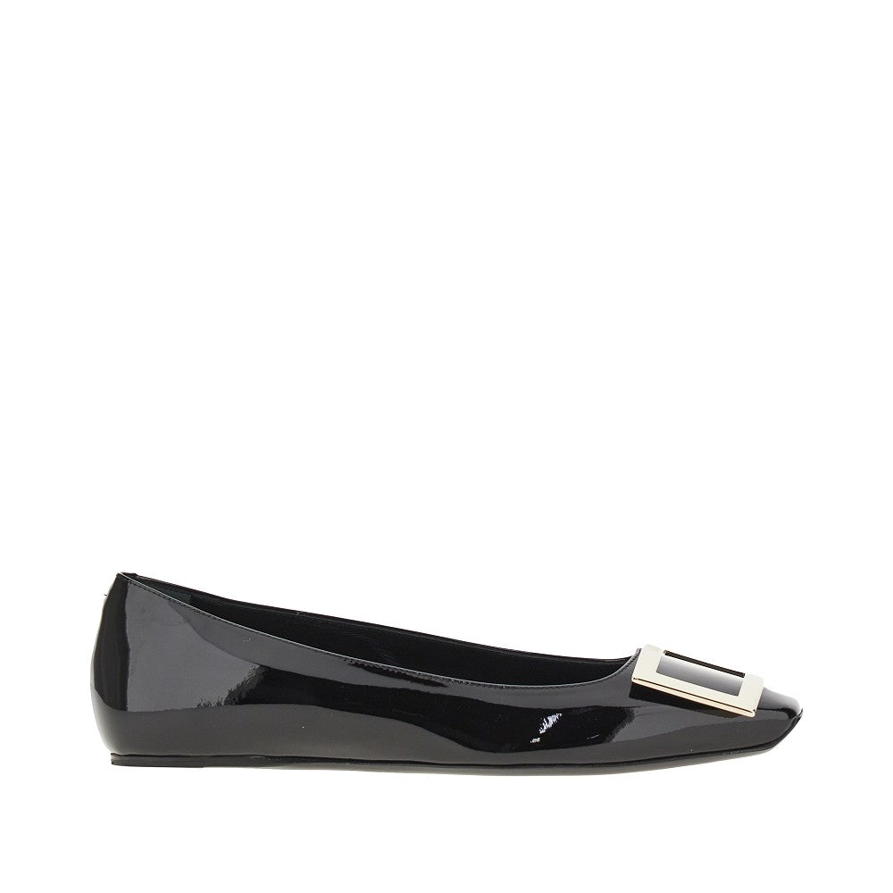 ROGER VIVIER 35+ trompette patent leather ballet flats