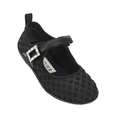 ROGER VIVIER 37 embossed fabric viv low babies ballerinas