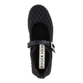 ROGER VIVIER 37 embossed fabric viv low babies ballerinas