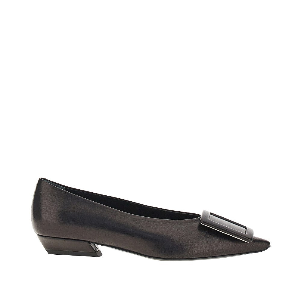 ROGER VIVIER 36 nappa leather viv in tjhe city ballerinas