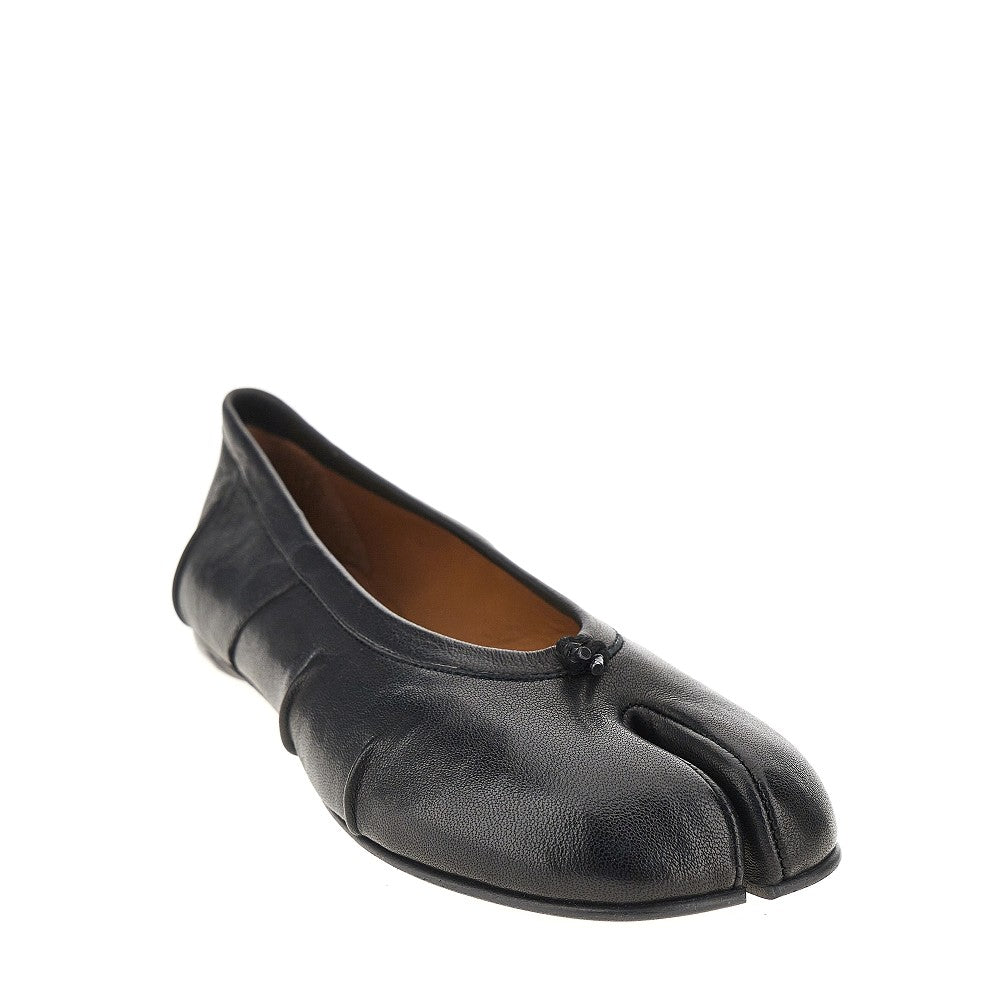 leather tabi ballerinas