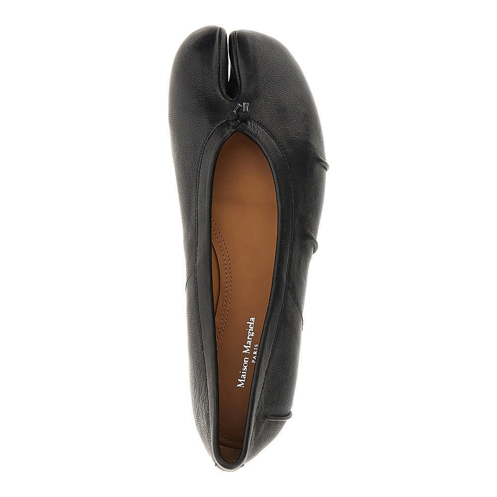 leather tabi ballerinas